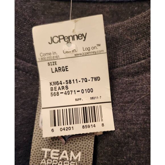 NFL NWTbTeam Apparel Chicago Bears Gray Men's Size L T-Shirt Long Sleeve - Picture 3 of 3